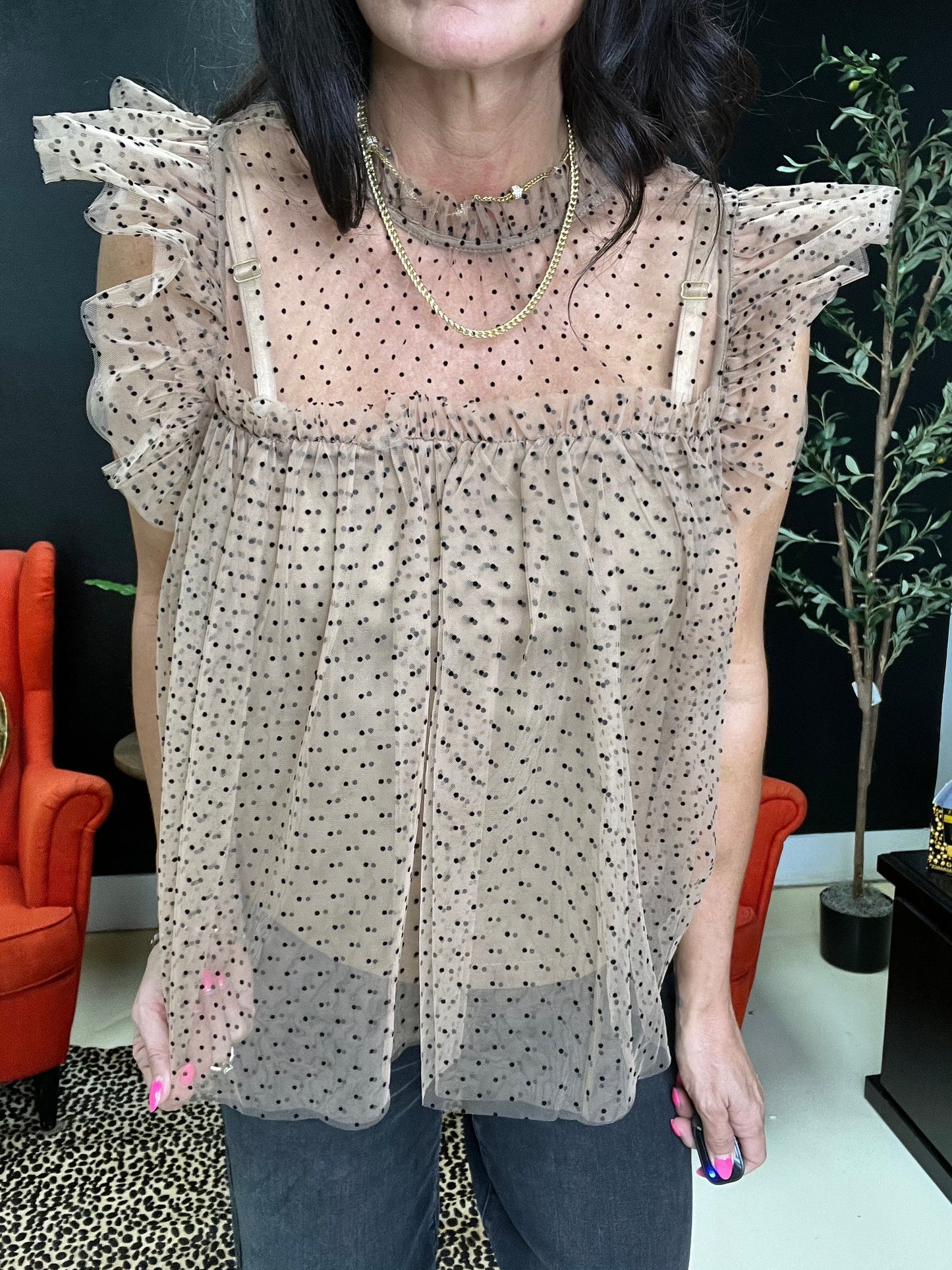 Java Polka Blouse